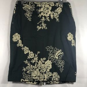 ☀️J. Crew The Pencil Skirt Embroidery Size Unknown